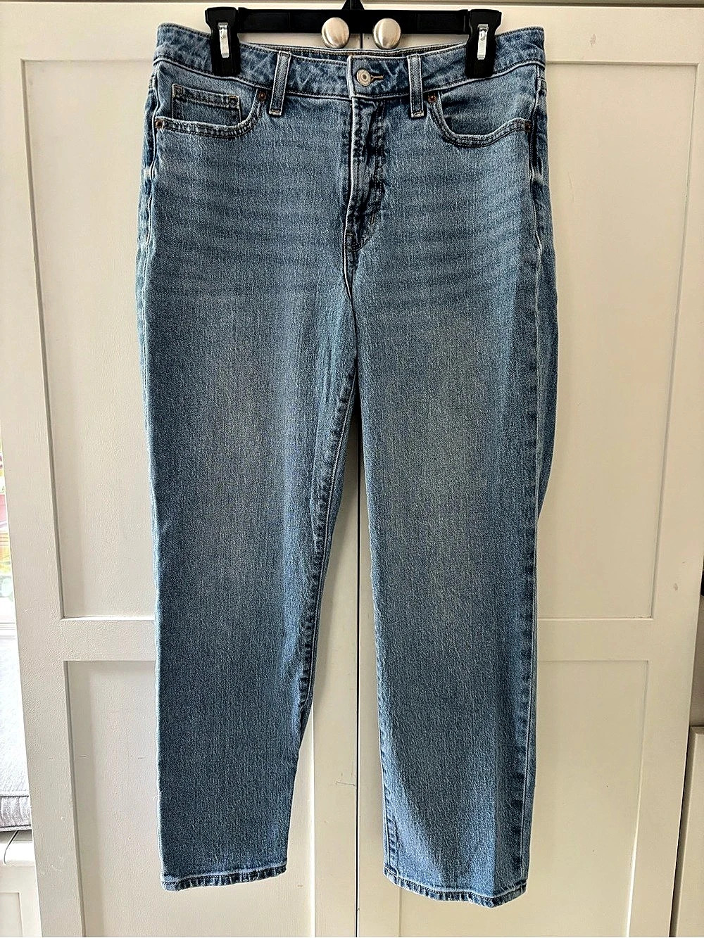 Old Navy High-Waisted OG Straight Jeans Women's Blue